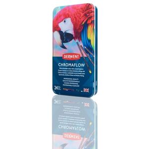 Derwent Chromaflow Boîte de 24 Crayons de Couleurs, Mines Tendres de 3,5 mm, Faciles à Estomper, pour Dessin & Coloriage, Qualité Professionnelle, 2305857 - Publicité Derwent Chromaflow Boîte de 24 Crayons de Couleurs, Mines Tendres de 3,5 mm, Faciles à Estomper, pour Dessin & Coloriage, Qualité Professionnelle, 2305857 - Publicité