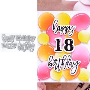 LZJSYKDQ Matrices d'estampage pour anniversaire avec ombres, mots pour scrapbooking en papier, pochoirs métalliques pour DIY, album, fête, mariage, décoration de festivals - Publicité LZJSYKDQ Matrices d'estampage pour anniversaire avec ombres, mots pour scrapbooking en papier, pochoirs métalliques pour DIY, album, fête, mariage, décoration de festivals - Publicité
