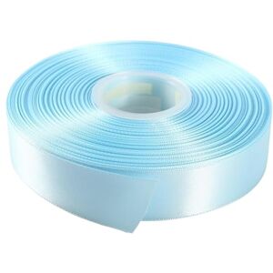 GCS LONDON Ruban de satin polyester double face 23 m Parfait pour emballage de cadeaux, fêtes, décorations, événements, couture, nœuds, robes, cartes, robes et autres projets (20 mm x 23 m, bleu clair) - Publicité GCS LONDON Ruban de satin polyester double face 23 m Parfait pour emballage de cadeaux, fêtes, décorations, événements, couture, nœuds, robes, cartes, robes et autres projets (20 mm x 23 m, bleu clair) - Publicité