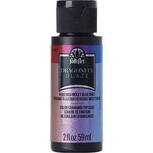 FolkArt PLAID ENTERPRISES, INC. Glaçure libellule rouge-violet/bleu 2 O Color Shift RD/VIO/BLU, 59 ml (Lot de 1) - Publicité FolkArt PLAID ENTERPRISES, INC. Glaçure libellule rouge-violet/bleu 2 O Color Shift RD/VIO/BLU, 59 ml (Lot de 1) - Publicité