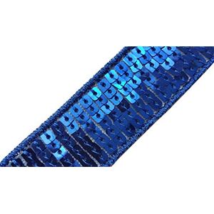 ILC MERCERIE PARADIS Ruban Galon Bande Paillettes Sequins BLEU Au Mètre Largeur 24 mm 6 Rangs de Sequins (bleu) - Publicité ILC MERCERIE PARADIS Ruban Galon Bande Paillettes Sequins BLEU Au Mètre Largeur 24 mm 6 Rangs de Sequins (bleu) - Publicité