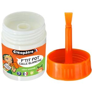 Cléopâtre CLEOPATRE P’tit Pot de Colle Blanche à l’Odeur d’Amande Spatule Intégrée 35g - Publicité Cléopâtre CLEOPATRE P’tit Pot de Colle Blanche à l’Odeur d’Amande Spatule Intégrée 35g - Publicité
