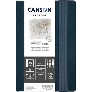 Canson Art Book Saunders Waterford Carnet format portrait 40 pages 14x21,6cm papier aquarelle grain fin 300g/m² - Publicité Canson Art Book Saunders Waterford Carnet format portrait 40 pages 14x21,6cm papier aquarelle grain fin 300g/m² - Publicité