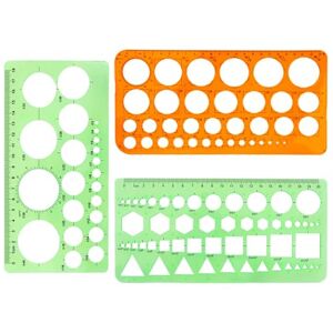TRKETK 3 Pièces Pochoir de Dessin, Modèles de Mesure en Plastique Regle Pochoir Règle Outil de Quilting Modèles pour Règles de Dessin Regle Dessin Géométriques Rondes Multifonctions Ensemble de Dessin - Publicité TRKETK 3 Pièces Pochoir de Dessin, Modèles de Mesure en Plastique Regle Pochoir Règle Outil de Quilting Modèles pour Règles de Dessin Regle Dessin Géométriques Rondes Multifonctions Ensemble de Dessin - Publicité