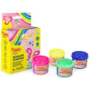 Jovi Gouache Pailletée, Étui de 4 Bouteilles de 35ml, Peinture Pailletée, A Base d'ingrédients naturels, Facile à Laver, sans Gluten, Idéal pour l'école - Publicité Jovi Gouache Pailletée, Étui de 4 Bouteilles de 35ml, Peinture Pailletée, A Base d'ingrédients naturels, Facile à Laver, sans Gluten, Idéal pour l'école - Publicité