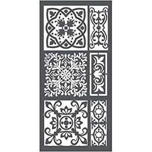 Stamperia Pochoir épais 12 x 25 cm Carreaux KSTDL20 Multicolore - Publicité Stamperia Pochoir épais 12 x 25 cm Carreaux KSTDL20 Multicolore - Publicité