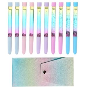 CHROMACRAFT 10 Pièces Stylos À Paillettes Colorés, 1 Sac De Rangement, Stylos À Paillettes Dégradés, Stylos À Paillettes Peints À La Main Pour Enfants, Stylos De Peinture Pour Étudiants - Publicité CHROMACRAFT 10 Pièces Stylos À Paillettes Colorés, 1 Sac De Rangement, Stylos À Paillettes Dégradés, Stylos À Paillettes Peints À La Main Pour Enfants, Stylos De Peinture Pour Étudiants - Publicité
