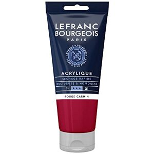 Lefranc Bourgeois Acrylique Fine Tube 80ml Rouge Carmin - Publicité Lefranc Bourgeois Acrylique Fine Tube 80ml Rouge Carmin - Publicité