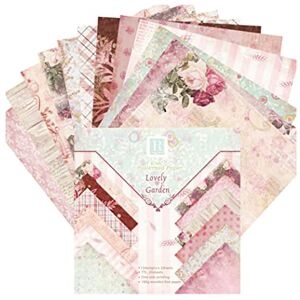 Nuiorfty Papier pour Scrapbook papier cartonné Floral Origami Vintage bricolage 15x15cm carte d'album 24 pièces - Publicité Nuiorfty Papier pour Scrapbook papier cartonné Floral Origami Vintage bricolage 15x15cm carte d'album 24 pièces - Publicité