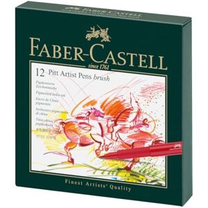 Faber-Castell 167146 Feutre PITT artist pen studio box de 12 - Publicité Faber-Castell 167146 Feutre PITT artist pen studio box de 12 - Publicité
