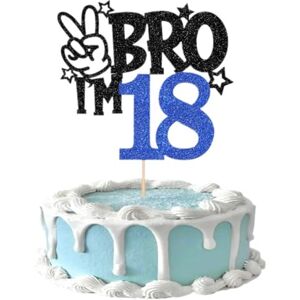 WANGHONGGOGO Bro I'm 18 Décoration paillettes Happy 18th Anniversaire Décoration Bro I'm 18 Oh Yeah It's My 18 Birthday Bro I'm 18 Fabulous Décorations Convient aux fêtes d'anniversaire, anniversaire (3) - Publicité WANGHONGGOGO Bro I'm 18 Décoration paillettes Happy 18th Anniversaire Décoration Bro I'm 18 Oh Yeah It's My 18 Birthday Bro I'm 18 Fabulous Décorations Convient aux fêtes d'anniversaire, anniversaire (3) - Publicité