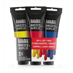 Liquitex Basics Acrylique Set 3X118ml Couleur Primaire - Publicité Liquitex Basics Acrylique Set 3X118ml Couleur Primaire - Publicité