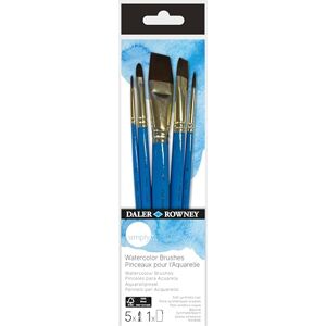 Daler Rowney Simply Set 5 pinceaux pour l'aquarelle - Publicité Daler Rowney Simply Set 5 pinceaux pour l'aquarelle - Publicité