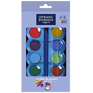 Lefranc Bourgeois Pastilles de gouache pour enfants Boîte de 12 pastilles 30mm + 1 pinceau - Publicité Lefranc Bourgeois Pastilles de gouache pour enfants Boîte de 12 pastilles 30mm + 1 pinceau - Publicité