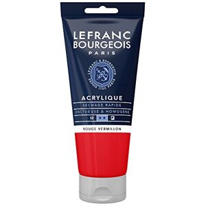 Lefranc Bourgeois Acrylique Fine Tube 80ml Rouge Vermillon - Publicité Lefranc Bourgeois Acrylique Fine Tube 80ml Rouge Vermillon - Publicité