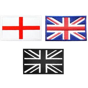 DHSBGWSX Lot de 3 patchs en tissu avec drapeau britannique, patchs décoratifs pour réparation de jeans - Publicité DHSBGWSX Lot de 3 patchs en tissu avec drapeau britannique, patchs décoratifs pour réparation de jeans - Publicité