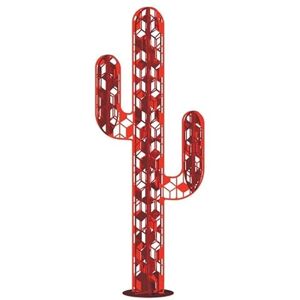 Jardinex Cactus métal 3 Branches Origami Rouge 110 cm - Publicité Jardinex Cactus métal 3 Branches Origami Rouge 110 cm - Publicité