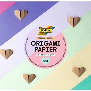 Folia 89960 Premium dépliants 70g/m², Pastell, 10 x 10 cm, 500 Feuilles en 10 Couleurs différentes, pour bricoler, décorer et orner - Publicité Folia 89960 Premium dépliants 70g/m², Pastell, 10 x 10 cm, 500 Feuilles en 10 Couleurs différentes, pour bricoler, décorer et orner - Publicité