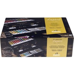 Rembrandt Set de Peinture à l'Huile Professionnelle dans une Boîte en Bois de Luxe 22 Couleurs + Pinceaux & Accessoires - Publicité Rembrandt Set de Peinture à l'Huile Professionnelle dans une Boîte en Bois de Luxe 22 Couleurs + Pinceaux & Accessoires - Publicité