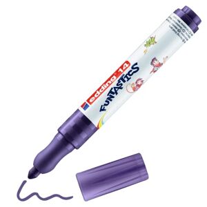 Edding 14 FUNTASTICS crayons de couleur pour enfants violet plume ronde 3 mm pour colorier sur papier et carton de couleur claire lavable sur la peau et les textiles - Publicité