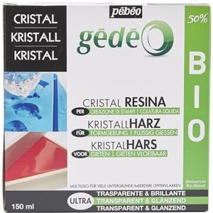 PEBEO Pébéo Résine Cristal Biosourcée Gédéo Kit Résine Cristal Biosourcée à 50% Transparente et Brillante Tous Supports Pour Inclusion, Coulage, Moulage, Vernis 150 ml - Publicité PEBEO Pébéo Résine Cristal Biosourcée Gédéo Kit Résine Cristal Biosourcée à 50% Transparente et Brillante Tous Supports Pour Inclusion, Coulage, Moulage, Vernis 150 ml - Publicité