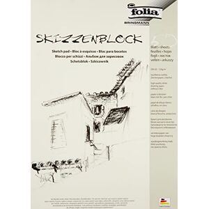 Folia 8303 Bloc de 50 feuilles à esquisse A3 120 g/m² (Import Allemagne) - Publicité Folia 8303 Bloc de 50 feuilles à esquisse A3 120 g/m² (Import Allemagne) - Publicité