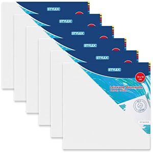 Cadre en toile Stylex - 28582-P6 - Set de 6 toiles carrées en coton pour art & bricolage - Publicité Cadre en toile Stylex - 28582-P6 - Set de 6 toiles carrées en coton pour art & bricolage - Publicité