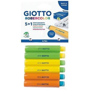 Giotto Robercolor Pochette 5 porte-craie + 1 gratuit - Publicité Giotto Robercolor Pochette 5 porte-craie + 1 gratuit - Publicité