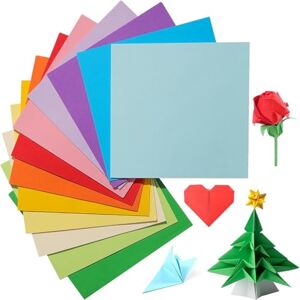 Duoleimi Set de Papier Origami, 200 Feuilles, 20 x 20 cm, 70 g/m², Papier Pliable pour Bricolage en 20 Couleurs, carré, Grand Papier pour Enfants et Adultes. Publicité Duoleimi Set de Papier Origami, 200 Feuilles, 20 x 20 cm, 70 g/m², Papier Pliable pour Bricolage en 20 Couleurs, carré, Grand Papier pour Enfants et Adultes. Publicité