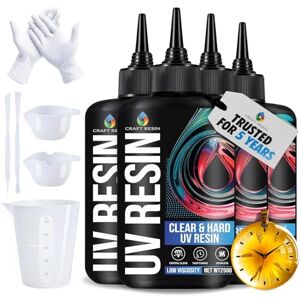 Craft Resin 1000g Resine UV Transparente Kit – Type Dur, Faible Viscosité Colle et Anti-Jaunissement Resine UV pour Bijoux, DIY, Moulage, Argile – Résine UV Durcissement Rapide sous Lumière UV Led - Publicité Craft Resin 1000g Resine UV Transparente Kit – Type Dur, Faible Viscosité Colle et Anti-Jaunissement Resine UV pour Bijoux, DIY, Moulage, Argile – Résine UV Durcissement Rapide sous Lumière UV Led - Publicité