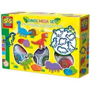 Creative 00503 Mega Set Pâte à Modeler Dino avec 7 Moules de Dinosaures 7 Couleurs de Pâte sans Gluten Vegan - Publicité Creative 00503 Mega Set Pâte à Modeler Dino avec 7 Moules de Dinosaures 7 Couleurs de Pâte sans Gluten Vegan - Publicité