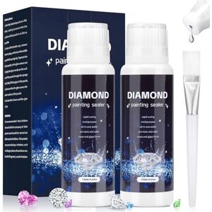 Bateya Lot de 2 scellants de peinture diamant 240 ml Colle transparente à séchage rapide Avec pinceau pour des images brillantes et brillantes Maintien ferme de vos pierres Accessoire de peinture - Publicité Bateya Lot de 2 scellants de peinture diamant 240 ml Colle transparente à séchage rapide Avec pinceau pour des images brillantes et brillantes Maintien ferme de vos pierres Accessoire de peinture - Publicité