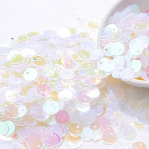 BroLuka 1000 Pcs Paillettes Plates Rondes à Trou Unique pour DIY Broderie, Vêtements, Création de Bijoux Artisanat - Publicité BroLuka 1000 Pcs Paillettes Plates Rondes à Trou Unique pour DIY Broderie, Vêtements, Création de Bijoux Artisanat - Publicité