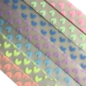 ODETOJOY brillent dans le noir Lucky Star Origami Papier pour les filles pliant Bandes lumineux Craft 7 couleurs, 210 cœur - Publicité ODETOJOY brillent dans le noir Lucky Star Origami Papier pour les filles pliant Bandes lumineux Craft 7 couleurs, 210 cœur - Publicité