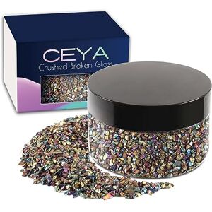 ceya 5.3oz/150g Irréguliers éclats De Paillettes De Pierre, Pente AB Concassée En Verre éclats De Métal De 2 à 4 mm pour Le Bricolage Nail Art, Les Ornements, L'artisanat, résine époxy, bijoux - Publicité ceya 5.3oz/150g Irréguliers éclats De Paillettes De Pierre, Pente AB Concassée En Verre éclats De Métal De 2 à 4 mm pour Le Bricolage Nail Art, Les Ornements, L'artisanat, résine époxy, bijoux - Publicité