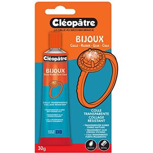 Cléopâtre CLEOPATRE Colle bijoux transparente – Parfait pour coller et réparer les bijoux Pour strass, verre, métal, plastique 30gr - Publicité Cléopâtre CLEOPATRE Colle bijoux transparente – Parfait pour coller et réparer les bijoux Pour strass, verre, métal, plastique 30gr - Publicité
