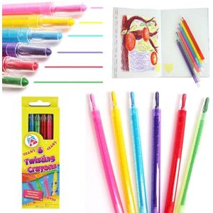 HOVUK 6 crayons twistables pour enfants – crayons de coloriage géants de 21 cm pour les pochettes surprises, cadeaux de Pâques et loisirs créatifs – pas besoin d’affûtage, cire non toxique, idéal pour - Publicité HOVUK 6 crayons twistables pour enfants – crayons de coloriage géants de 21 cm pour les pochettes surprises, cadeaux de Pâques et loisirs créatifs – pas besoin d’affûtage, cire non toxique, idéal pour - Publicité