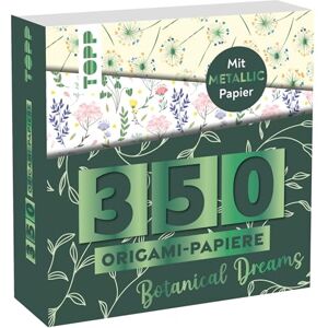 Täubner, Armin 350 Origami-Block Florale Motive: 350 Falt-Papiere (14 x14 cm, 80 g/m²), in 25 Designs, davon 50 Papiere mit Metallic-Folie, 20 Seiten Origami-Grundkurs, Softcover - Publicité Täubner, Armin 350 Origami-Block Florale Motive: 350 Falt-Papiere (14 x14 cm, 80 g/m²), in 25 Designs, davon 50 Papiere mit Metallic-Folie, 20 Seiten Origami-Grundkurs, Softcover - Publicité