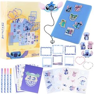 Get Trend Disney Stitch Kit Scrapbooking Enfant Set DIY Journal Créatif avec Carnet Stylos Autocollants Marque Pages Fournitures d'Art Idée Cadeau (Bleu Stitch) - Publicité Get Trend Disney Stitch Kit Scrapbooking Enfant Set DIY Journal Créatif avec Carnet Stylos Autocollants Marque Pages Fournitures d'Art Idée Cadeau (Bleu Stitch) - Publicité