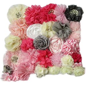 YYCRAFT Lot de 40 Fleurs en Mousseline de Soie pour Projets d'Artisanat/Décoration - Publicité YYCRAFT Lot de 40 Fleurs en Mousseline de Soie pour Projets d'Artisanat/Décoration - Publicité