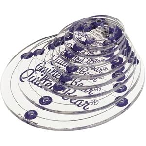 The Quilted Bear Gabarits de Quilting en Cercle Lot de 8 Pochoir Acryliques pour Gabarits de Quilting, le patchwork, la couture accessoires mercerie (3/4 pouce 3 pouces) - Publicité The Quilted Bear Gabarits de Quilting en Cercle Lot de 8 Pochoir Acryliques pour Gabarits de Quilting, le patchwork, la couture accessoires mercerie (3/4 pouce 3 pouces) - Publicité