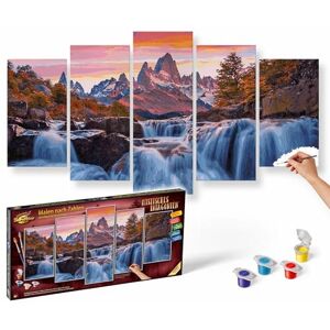 Schipper 609450913 Peinture par numéros Patagonie mystique Tableau de peinture pour adultes avec pinceaux et peintures acryliques 5 images Classe de maître polyptyque Édition professionnelle - Publicité Schipper 609450913 Peinture par numéros Patagonie mystique Tableau de peinture pour adultes avec pinceaux et peintures acryliques 5 images Classe de maître polyptyque Édition professionnelle - Publicité