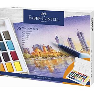 Ensemble d'aquarelle portable Faber Castell - Demi-pans avec zone de mélange - Publicité Ensemble d'aquarelle portable Faber Castell - Demi-pans avec zone de mélange - Publicité