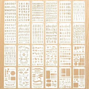ZPQJV 24 Pièces Pochoirs Lettres et Chiffres, Pochoir Alphabet pour Journal, Pochoir Lettre Alphabets pour Bannières, Cartes, Bois, Panneaux, Artisanat DIY, Blancs - Publicité ZPQJV 24 Pièces Pochoirs Lettres et Chiffres, Pochoir Alphabet pour Journal, Pochoir Lettre Alphabets pour Bannières, Cartes, Bois, Panneaux, Artisanat DIY, Blancs - Publicité