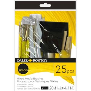 Daler-Rowney Simply Ensemble de Pinceaux Multi-Technique - Cheveux Synthétiques - Publicité Daler-Rowney Simply Ensemble de Pinceaux Multi-Technique - Cheveux Synthétiques - Publicité