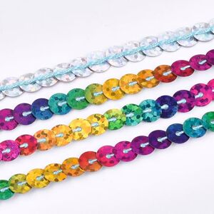 AB-Fashion 07 Ruban à paillettes de 5 m 6 mm Holo ou AB Couleurs arc-en-ciel - Publicité AB-Fashion 07 Ruban à paillettes de 5 m 6 mm Holo ou AB Couleurs arc-en-ciel - Publicité