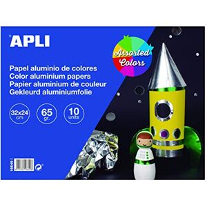 Apli 16649 Papier aluminium couleurs assorties 10 feuilles brillantes de couleurs variées 32 x 24 cm Loisirs créatifs - Publicité Apli 16649 Papier aluminium couleurs assorties 10 feuilles brillantes de couleurs variées 32 x 24 cm Loisirs créatifs - Publicité