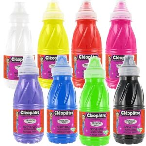 Cléopâtre PAM250X8A Lot de 8 Peintures Acryliques Princess Merit Flacons 250 ml - Publicité Cléopâtre PAM250X8A Lot de 8 Peintures Acryliques Princess Merit Flacons 250 ml - Publicité