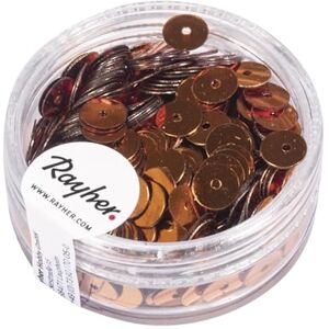 Rayher paillettes 6 mm lisses brun foncé boîte 7 gr - Publicité Rayher paillettes 6 mm lisses brun foncé boîte 7 gr - Publicité