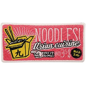 Finally Home Écusson à repasser pour nouilles asiatiques Patchs de boîte à pâtes, écussons asiatiques, écussons - Publicité Finally Home Écusson à repasser pour nouilles asiatiques Patchs de boîte à pâtes, écussons asiatiques, écussons - Publicité